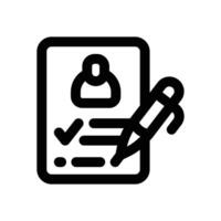 enroll line icon. Clean and minimalist icon for websites and mobile apps. vector