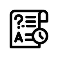 quiz line icon. Clean and minimalist icon for websites, mobile apps, presentations, and logos. Fully scalable and customizable for any project. vector