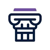 pillar duotone icon. Sleek and modern icon for websites, mobile apps, marketing materials, and corporate design. Fully scalable and ready to use. vector