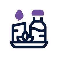 spa dual tone icon. Sleek and modern icon for websites and mobile apps. vector
