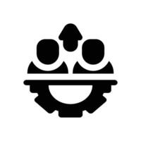 workforce glyph icon. Strong and solid icon for websites and mobile apps. vector