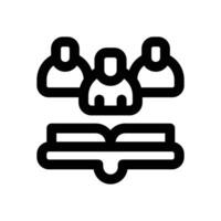study group line icon. Clean and minimalist icon for websites and mobile apps. vector