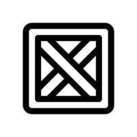 wood box line icon. Clean and minimalist icon for websites and mobile apps. vector