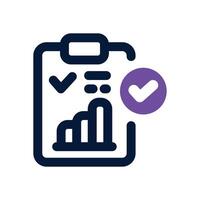 evaluation duotone icon. Sleek and modern icon for websites, mobile apps, marketing materials, and corporate design. Fully scalable and ready to use. vector
