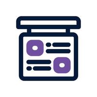 corkboard duotone icon. Sleek and modern icon for websites, mobile apps, marketing materials, and corporate design. Fully scalable and ready to use. vector
