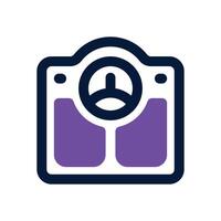 body scale dual tone icon. Sleek and modern icon for websites and mobile apps. vector