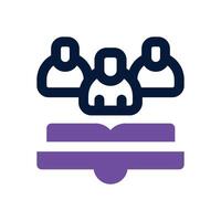 study group dual tone icon. Sleek and modern icon for websites and mobile apps. vector
