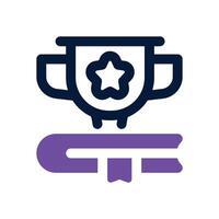 academic achievement dual tone icon. Sleek and modern icon for websites and mobile apps. vector