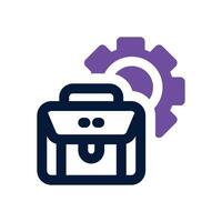 work experience dual tone icon. Sleek and modern icon for websites and mobile apps. vector