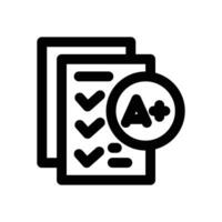 grade line icon. Clean and minimalist icon for websites and mobile apps. vector