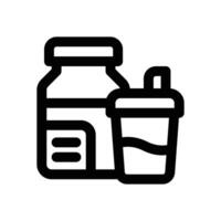 whey line icon. Clean and minimalist icon for websites and mobile apps. vector