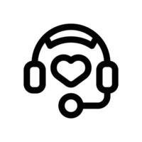 love song line icon. Clean and minimalist icon for websites and mobile apps. vector