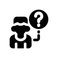 partner glyph icon. Strong and solid icon for websites and mobile apps. vector