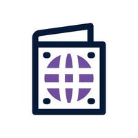 passport duotone icon. Sleek and modern icon for websites, mobile apps, marketing materials, and corporate design. Fully scalable and ready to use. vector