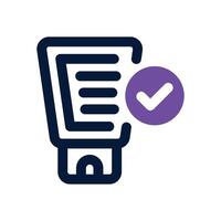 sun screen dual tone icon. Sleek and modern icon for websites and mobile apps. vector