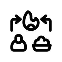 metabolism line icon. Clean and minimalist icon for websites and mobile apps. vector