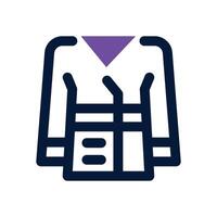 bathrope dual tone icon. Sleek and modern icon for websites and mobile apps. vector