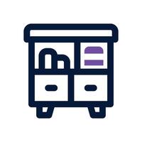 library duotone icon. Sleek and modern icon for websites, mobile apps, marketing materials, and corporate design. Fully scalable and ready to use. vector