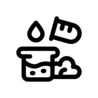 chemical reaction line icon. Clean and minimalist icon for websites and mobile apps. vector