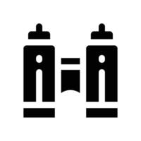 bridge glyph icon. Strong and solid icon for websites and mobile apps. vector
