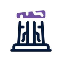 stone age dual tone icon. Sleek and modern icon for websites and mobile apps. vector