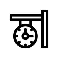 clock line icon. Clean and minimalist icon for websites, mobile apps, presentations, and logos. Fully scalable and customizable for any project. vector