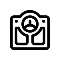 body scale line icon. Clean and minimalist icon for websites and mobile apps. vector