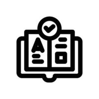 language learning line icon. Clean and minimalist icon for websites and mobile apps. vector