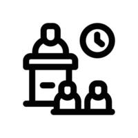 seminar line icon. Clean and minimalist icon for websites and mobile apps. vector