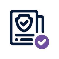 travel insurance duotone icon. Sleek and modern icon for websites, mobile apps, marketing materials, and corporate design. Fully scalable and ready to use. vector