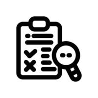 assessment line icon. Clean and minimalist icon for websites and mobile apps. vector