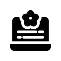 customer review glyph icon. Strong and solid icon for websites, mobile interfaces, presentations, and visual branding. High quality and easy to edit. vector