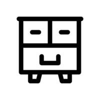 drawer line icon. Clean and minimalist icon for websites and mobile apps. vector