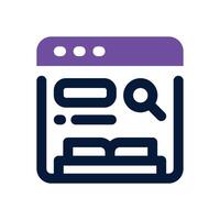 search duotone icon. Sleek and modern icon for websites, mobile apps, marketing materials, and corporate design. Fully scalable and ready to use. vector