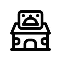 restaurant line icon. Clean and minimalist icon for websites, mobile apps, presentations, and logos. Fully scalable and customizable for any project. vector