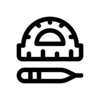 protractor line icon. Clean and minimalist icon for websites and mobile apps. vector