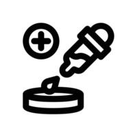 eyedropper line icon. Clean and minimalist icon for websites and mobile apps. vector