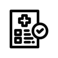medical checkup line icon. Clean and minimalist icon for websites and mobile apps. vector