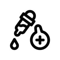 oral vaccine line icon. Clean and minimalist icon for websites and mobile apps. vector