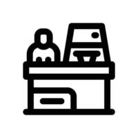 canteen line icon. Clean and minimalist icon for websites and mobile apps. vector