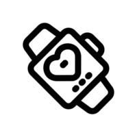 fitness tracker line icon. Clean and minimalist icon for websites and mobile apps. vector
