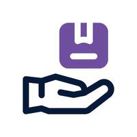 logistic dual tone icon. Sleek and modern icon for websites and mobile apps. vector