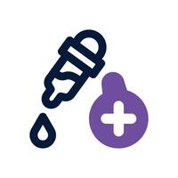 oral vaccine dual tone icon. Sleek and modern icon for websites and mobile apps. vector
