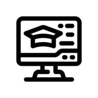 elearning line icon. Clean and minimalist icon for websites and mobile apps. vector