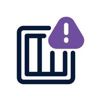alert package dual tone icon. Sleek and modern icon for websites and mobile apps. vector