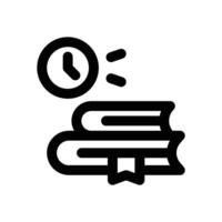 study time line icon. Clean and minimalist icon for websites and mobile apps. vector