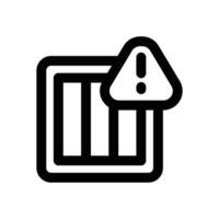 alert package line icon. Clean and minimalist icon for websites and mobile apps. vector