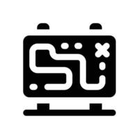 signpost glyph icon. Strong and solid icon for websites and mobile apps. vector