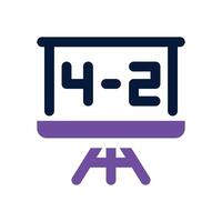 math dual tone icon. Sleek and modern icon for websites and mobile apps. vector