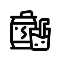 energy drink line icon. Clean and minimalist icon for websites and mobile apps. vector